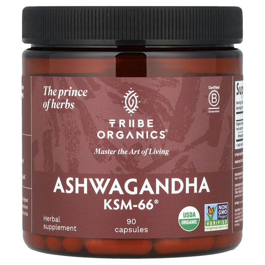 Tribe Organics, Ashwagandha KSM-66®, 90 Capsules