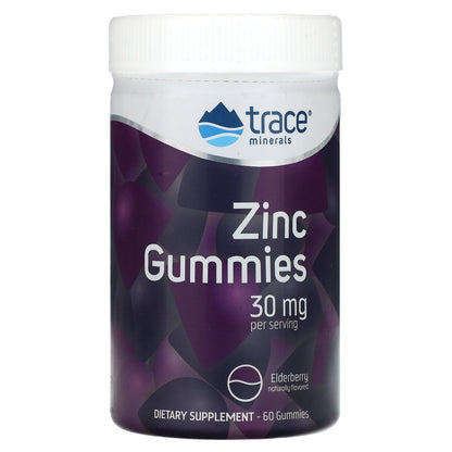 Trace, Zinc Gummies, Elderberry, 60 Gummies (15 mg per Gummy)