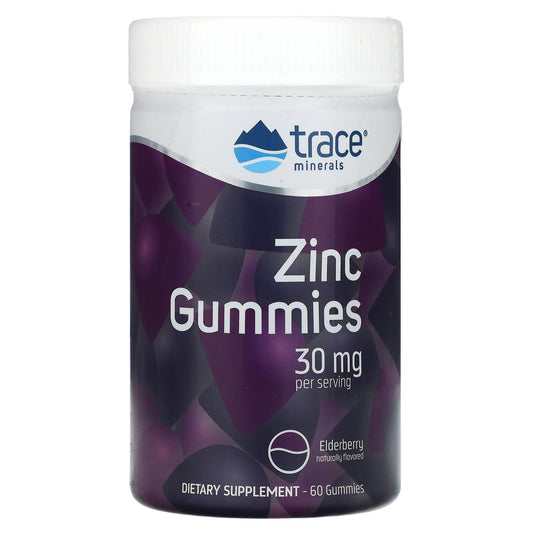 Trace, Zinc Gummies, Elderberry, 60 Gummies (15 mg per Gummy)