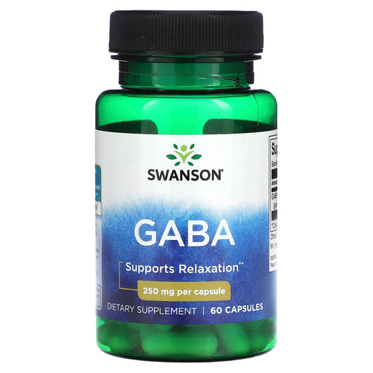 Swanson, Gaba, 250 mg, 60 Capsules