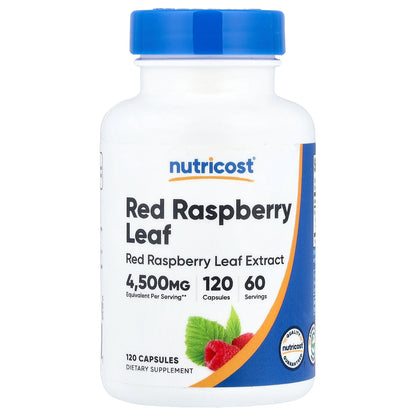 Nutricost, Red Raspberry Leaf, 120 Capsules (150 mg per Capsule)