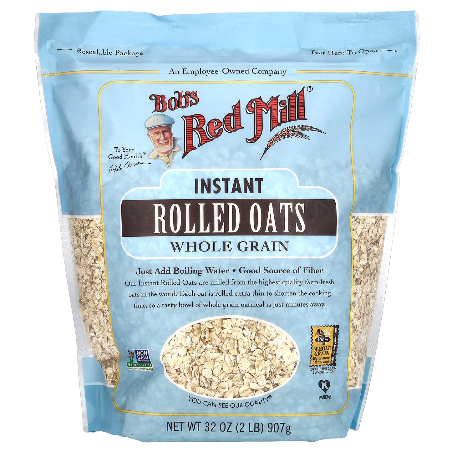 Bob's Red Mill, Instant Rolled Oats, Whole Grain, 32 oz (907 g)