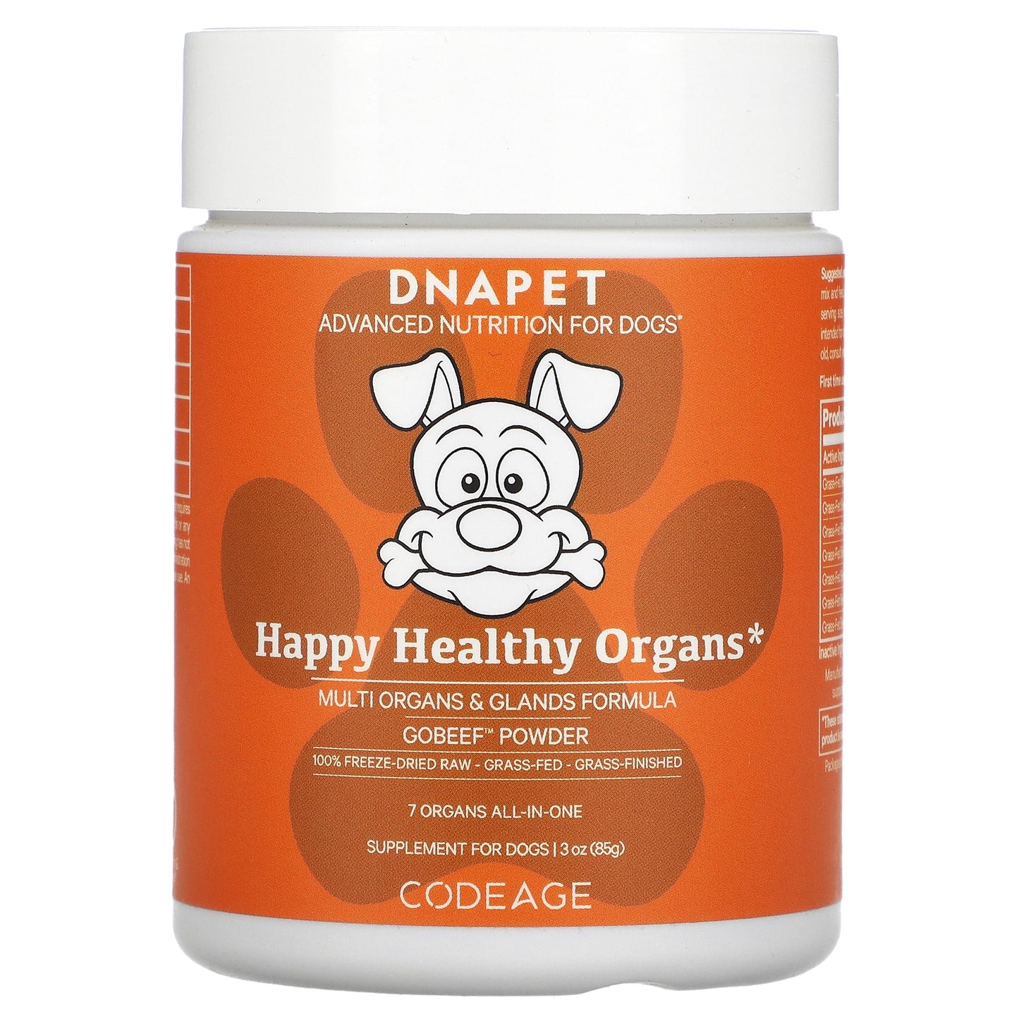 Codeage, DNA Pet, Happy Healthy Organs, Multi Organs & Glands Formula, For Dogs, 3 oz (85 g)