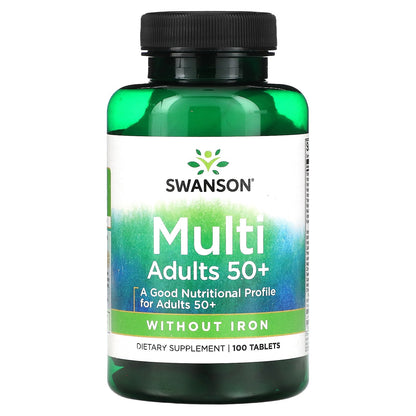 Swanson, Multi Adults 50+, 100 Tablets