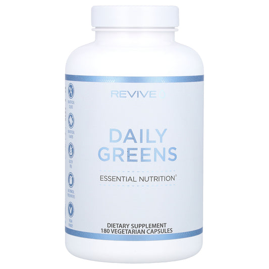 Revive, Daily Greens, 180 Vegetarian Capsules