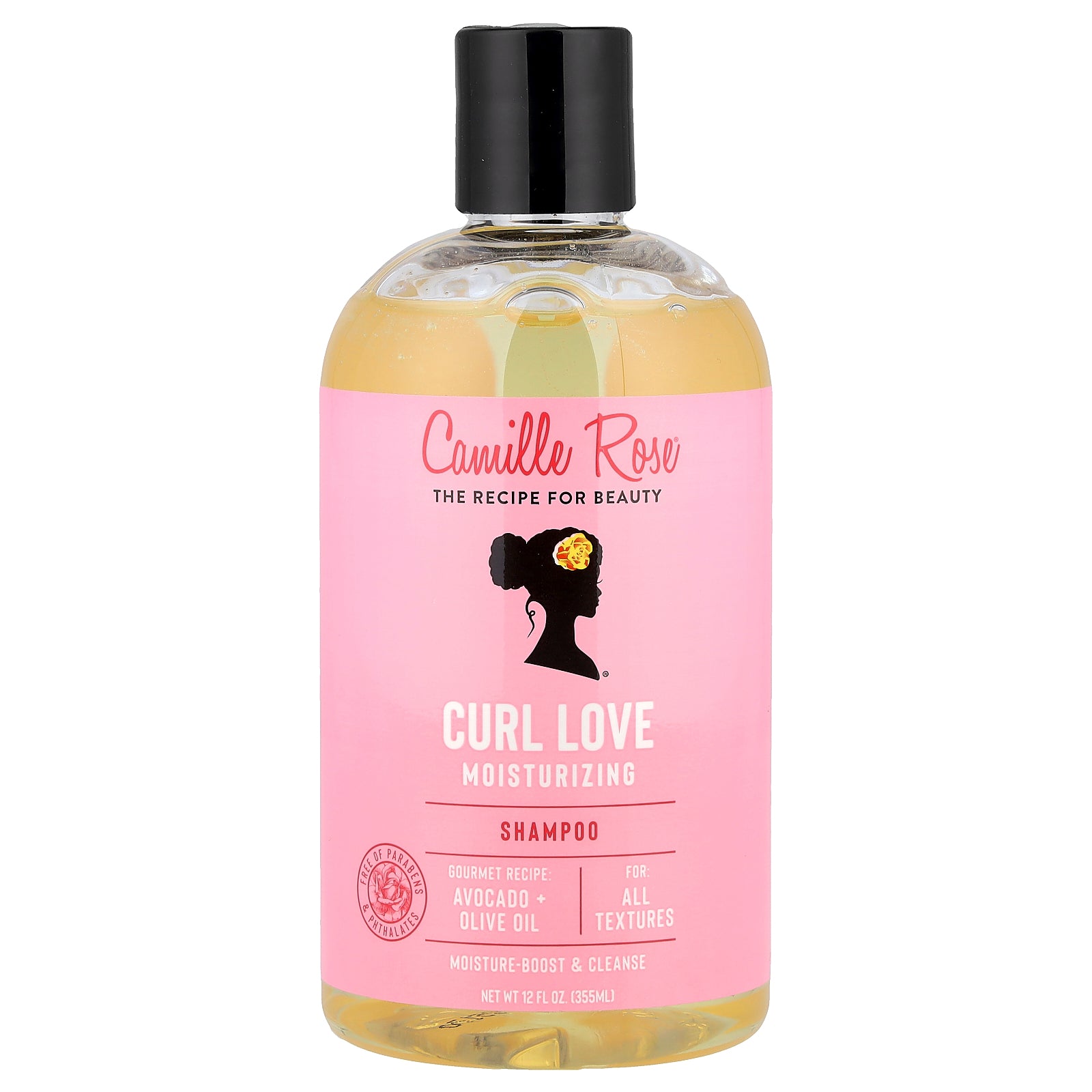 Camille Rose, Curl Love Moisturizing, Shampoo, For All Textures, 12 fl oz (355 ml)