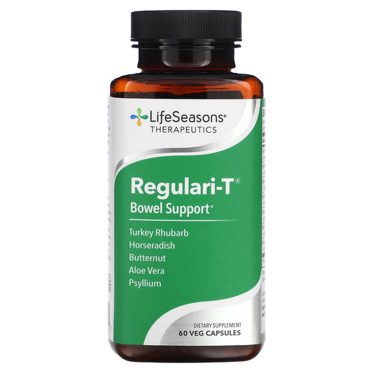 LifeSeasons, Regulari-T, Bowel Support, 60 Veg Capsules