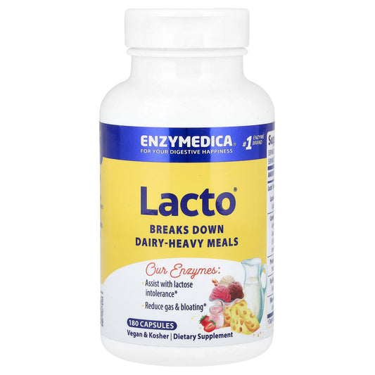 Enzymedica, Lacto®, 180 Capsules