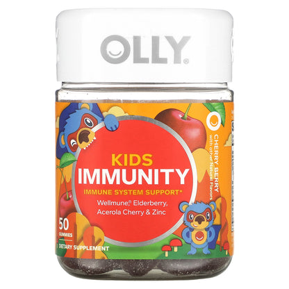 OLLY, Kids Immunity, Cherry Berry, 50 Gummies