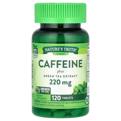 Nature's Truth, Caffeine Plus Green Tea Extract, 220 mg, 120 Tablets