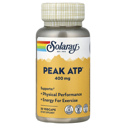 Solaray, Peak ATP®, 400 mg, 30 VegCaps