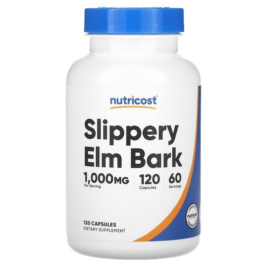 Nutricost, Slippery Elm Bark, 120 Capsules (500 mg per Capsule)