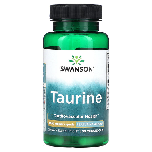 Swanson, Taurine , 1,000 mg , 60 Veggie Caps