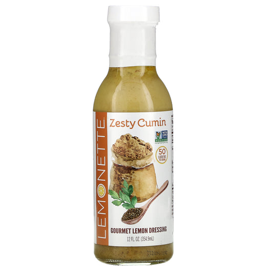 Lemonette, Gourmet Lemon Dressing, Zesty Cumin, 12 fl oz (354.9 ml)