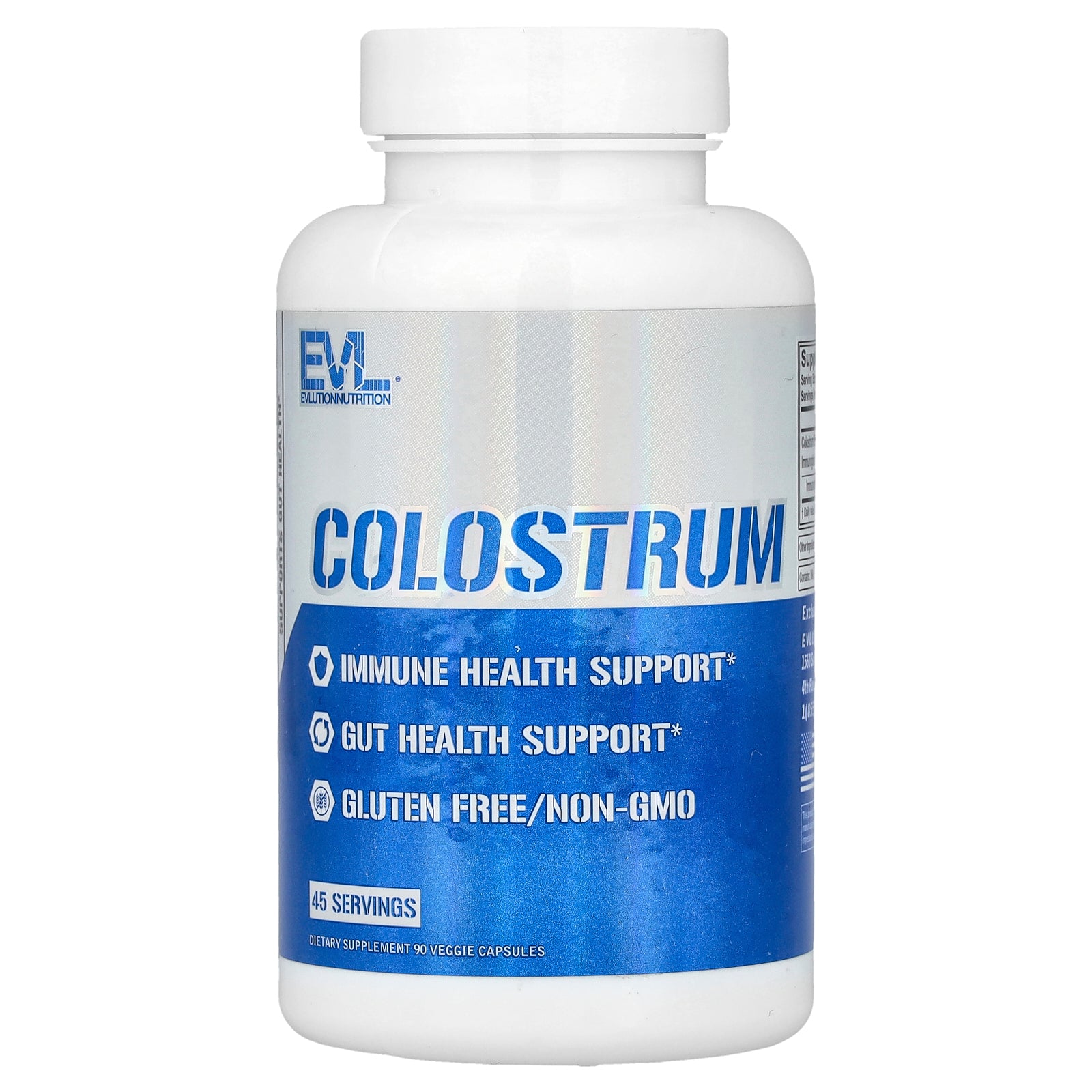 EVLution Nutrition, Colostrum, 1,000 mg, 90 Veggie Capsules (500 mg per Capsule)