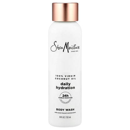 SheaMoisture, Daily Hydration Body Wash, 100% Virgin Coconut Oil, 18 fl oz (532 ml)