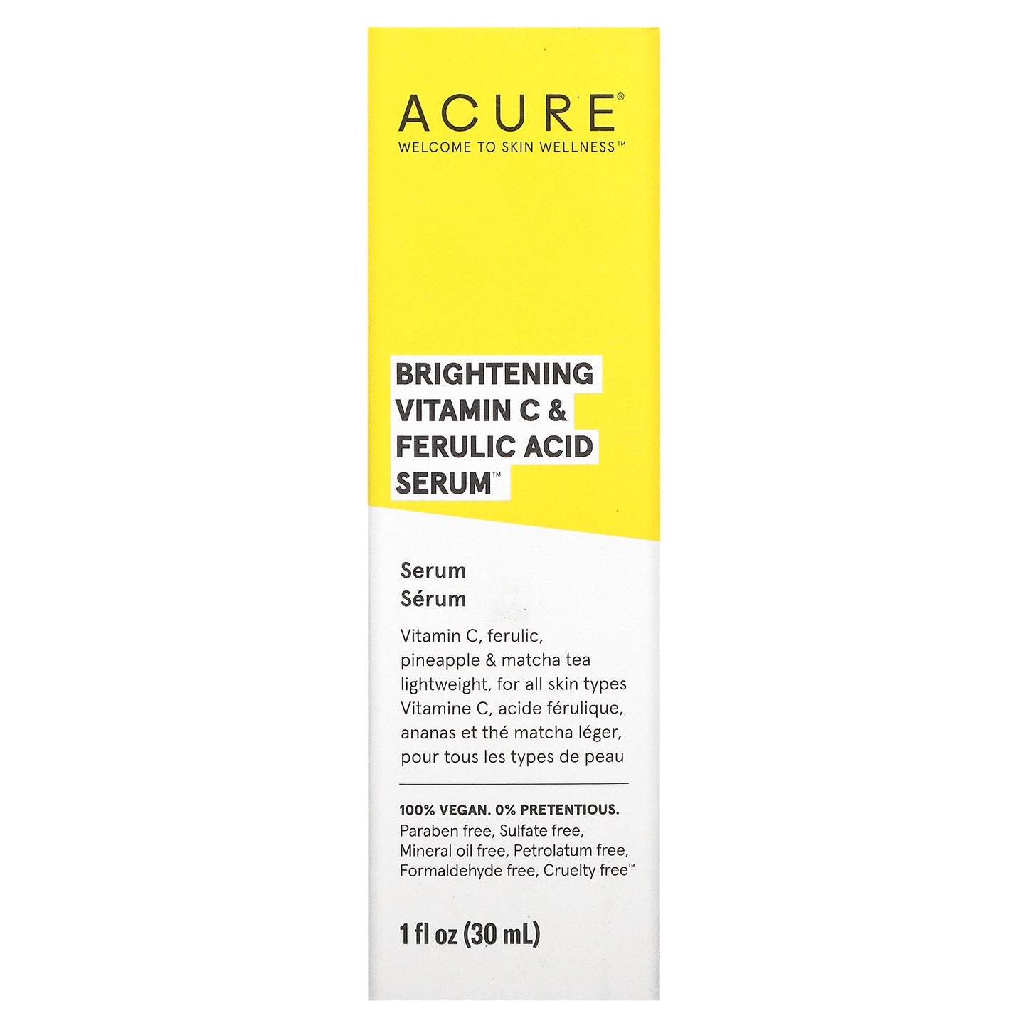 ACURE, Brightening Vitamin C & Ferulic Acid Serum, 1 fl oz (30 ml)