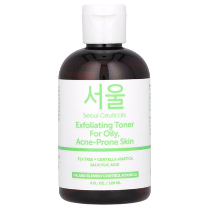 SeoulCeuticals, Exfoliating Toner, For Oily, Acne-Prone Skin, 4 fl oz (120 ml)