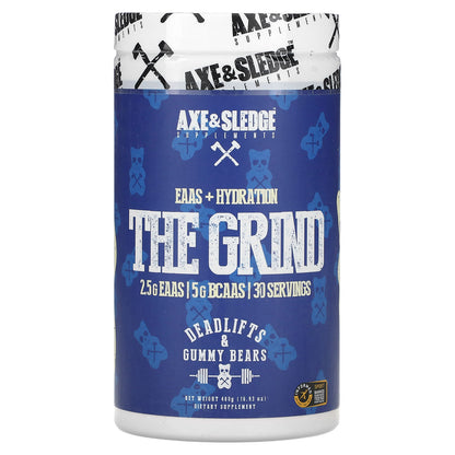 Axe & Sledge Supplements, The Grind, EAAS + Hydration, Deadlifts & Gummy Bears, 16.93 oz (480 g)