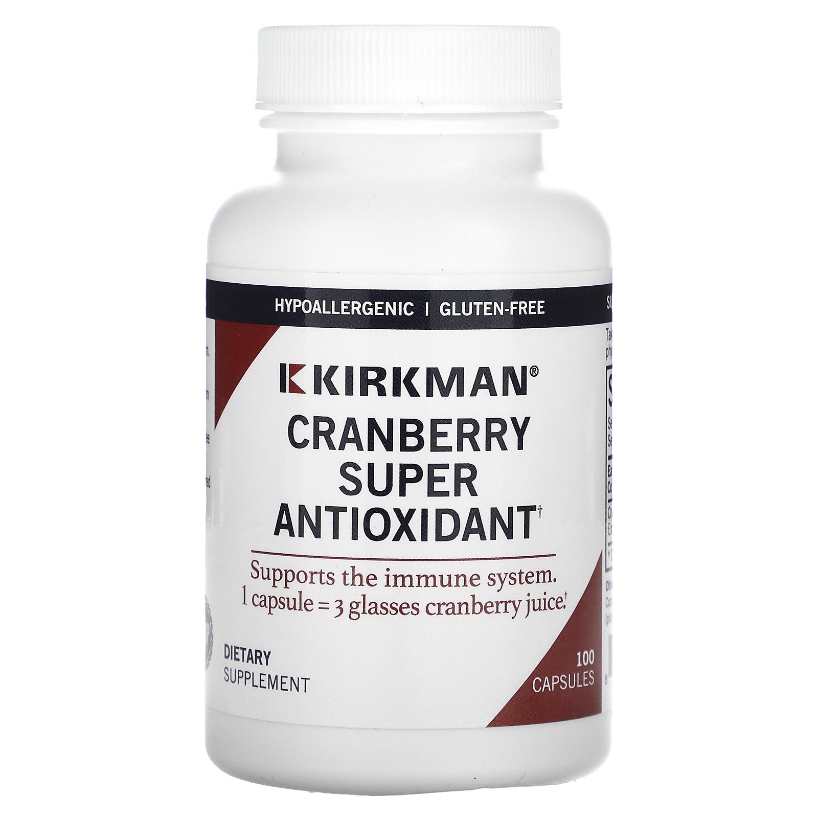 Kirkman Labs, Cranberry Super Antioxidant, 100 Capsules