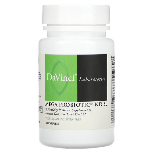 DaVinci Laboratories, Mega Probiotic ND 50, 30 Capsules