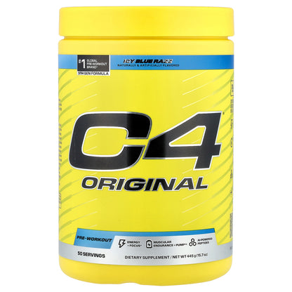 C4 / Cellucor, C4® Original, Pre-Workout, Icy Blue Razz, 15.7 oz (445 g)