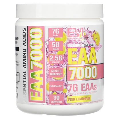 EVLution Nutrition, EAA 7000, Pink Lemonade, 10.9 oz (309 g)