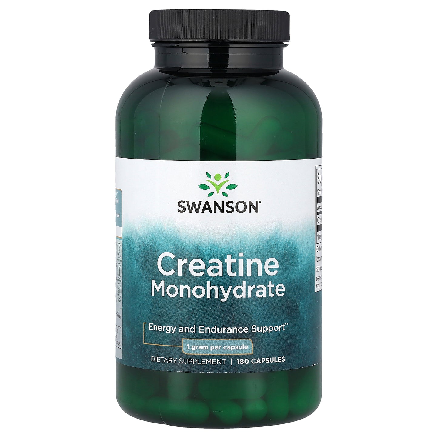 Swanson, Creatine Monohydrate, 1 g, 180 Capsules