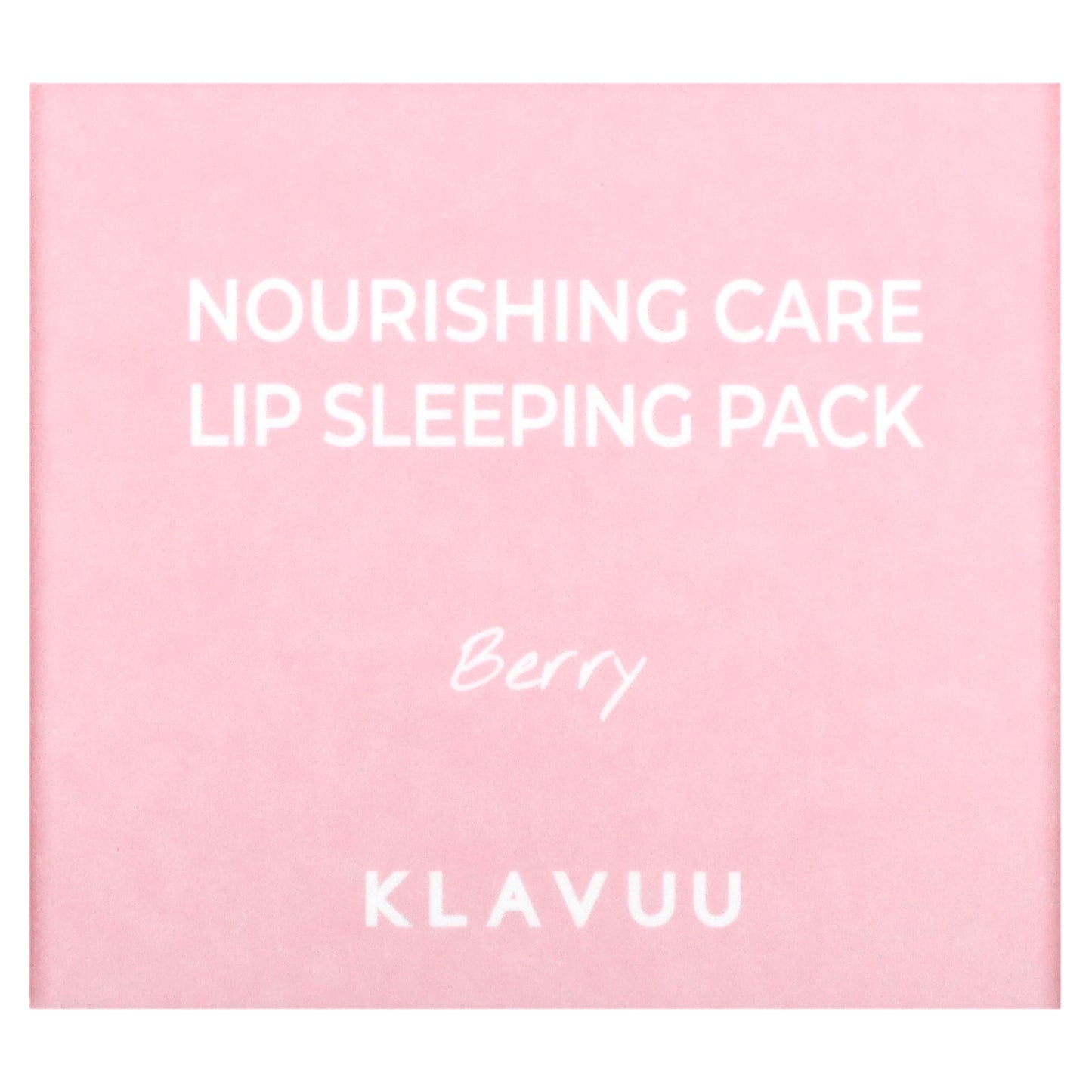 KLAVUU, Nourishing Care, Lip Sleeping Pack, Berry, 0.70 oz (20 g)