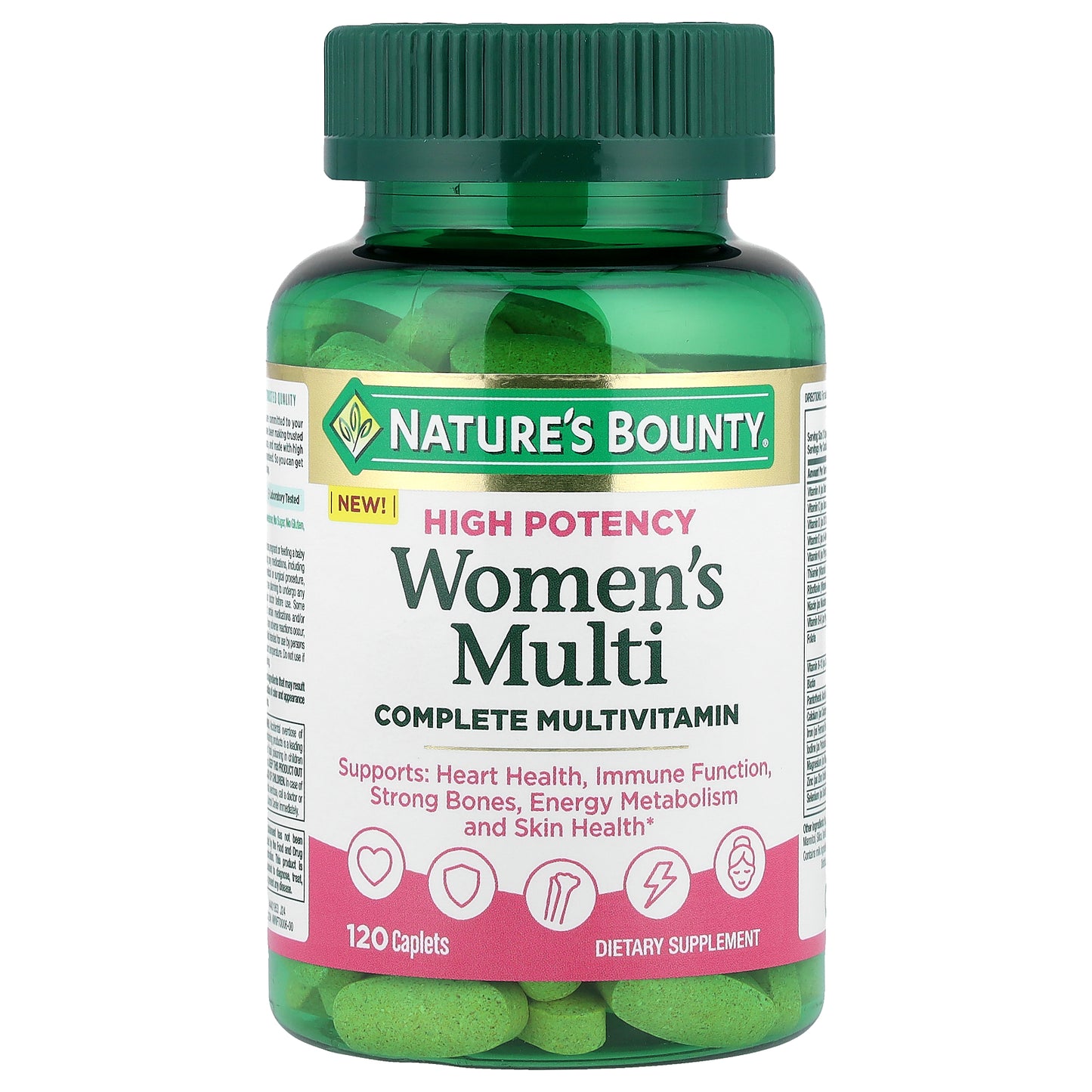 Nature's Bounty, Women's Multi, Complete Multivitamin, High Potency, 120 Caplets
