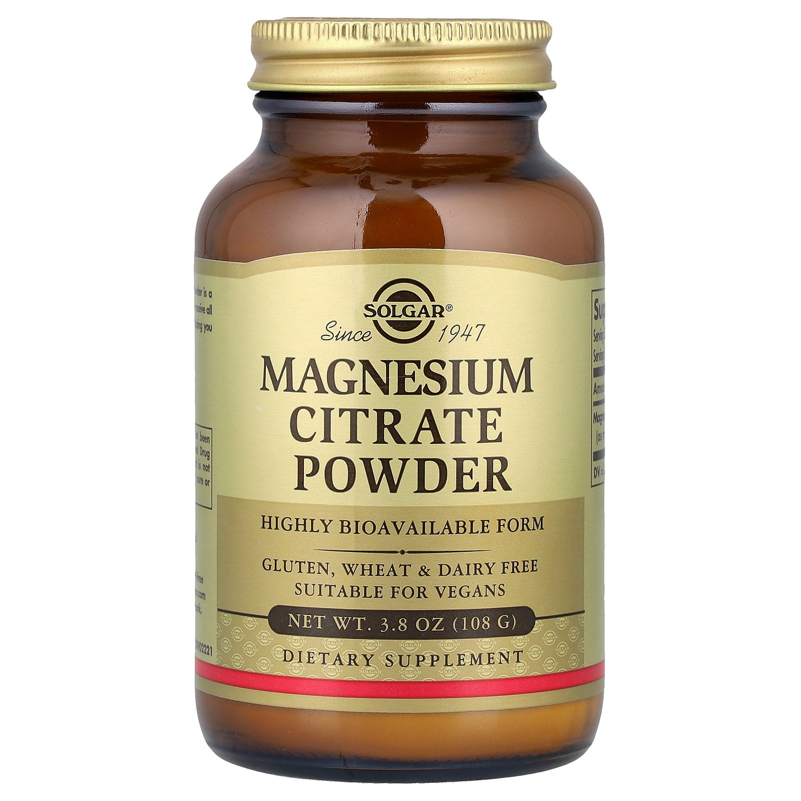 Solgar, Magnesium Citrate Powder, 3.8 oz (108 g)