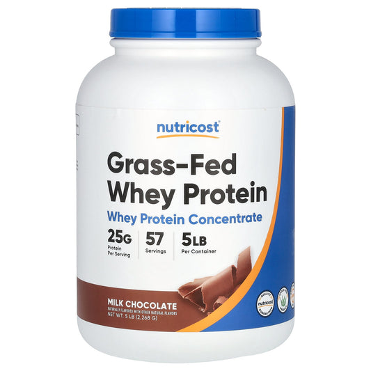 Nutricost, Grass-Fed Whey Protein, Milk Chocolate , 5 lb (2,268 g)