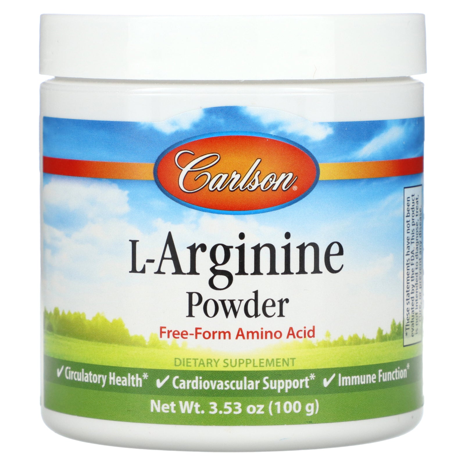 Carlson, L-Arginine Powder, 3.53 oz (100 g)