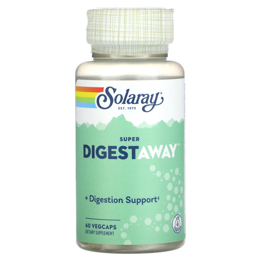 Solaray, Super Digest Away, 60 Vegcaps