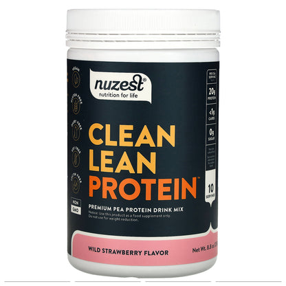 Nuzest, Clean Lean Protein Drink Mix, Wild Strawberry, 8.8 oz (250 g)