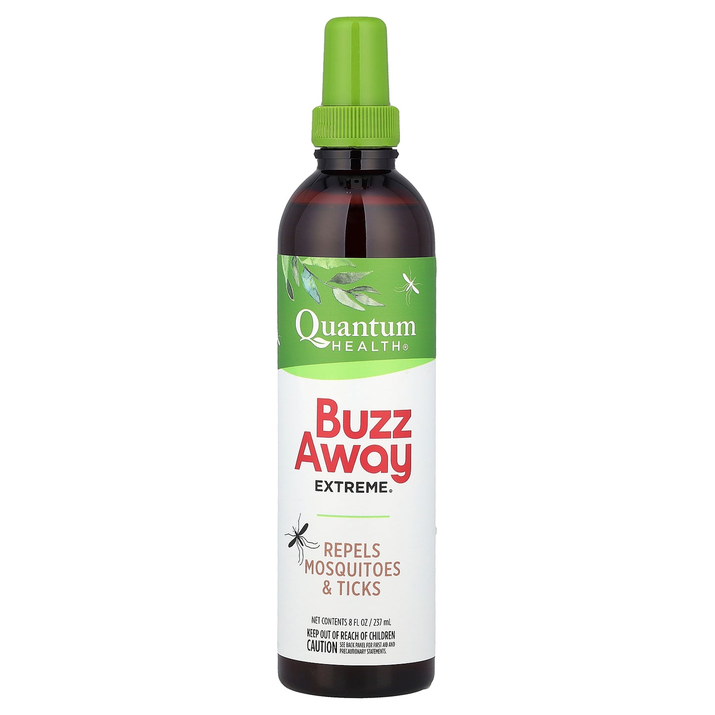 Quantum Health, Buzz Away Extreme®, Repels Mosquitoes & Ticks, 8 fl oz (237 ml)