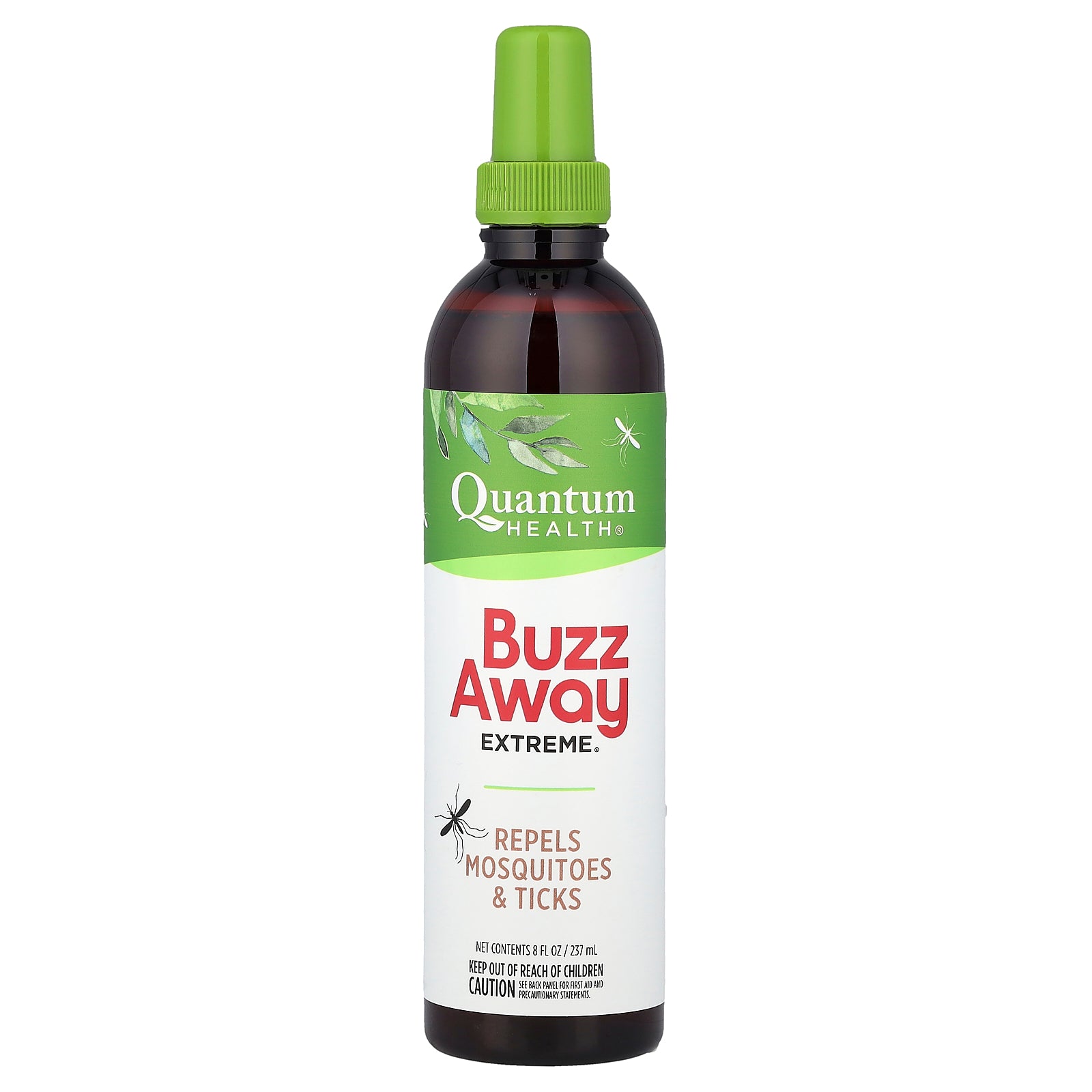 Quantum Health, Buzz Away Extreme®, Repels Mosquitoes & Ticks, 8 fl oz (237 ml)