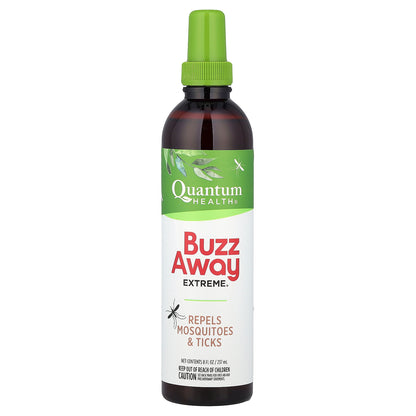 Quantum Health, Buzz Away Extreme®, Repels Mosquitoes & Ticks, 8 fl oz (237 ml)
