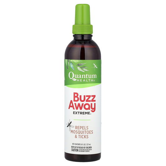 Quantum Health, Buzz Away Extreme®, Repels Mosquitoes & Ticks, 8 fl oz (237 ml)