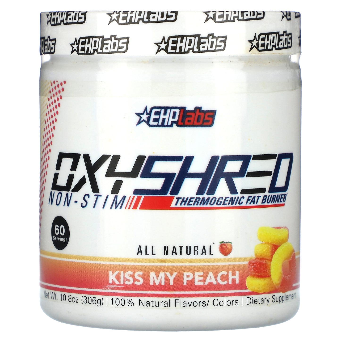 EHPlabs, OxyShred Non-Stim, Thermogenic Fat Burner, Kiss My Peach, 10.8 oz (306 g)