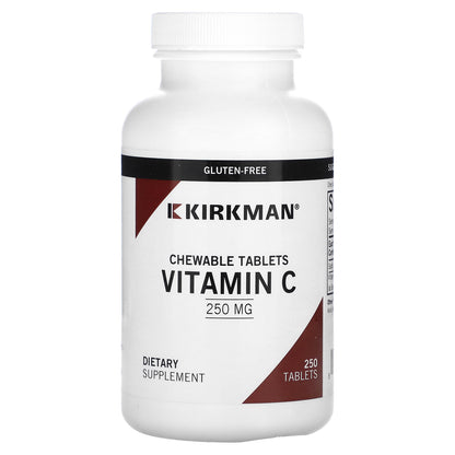 Kirkman Labs, Chewable Vitamin C, 250 mg, 250 Tablets