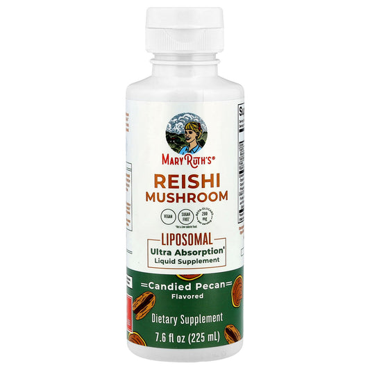 MaryRuth's, Reishi Mushroom Liposomal, Candied Pecan , 7.6 fl oz (225 ml)