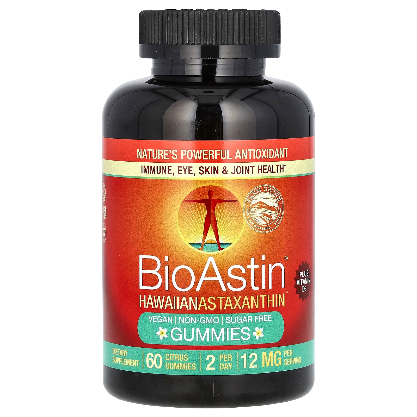 Nutrex Hawaii, BioAstin, Hawaiian Astaxanthin Gummies, Citrus, 60 Gummies