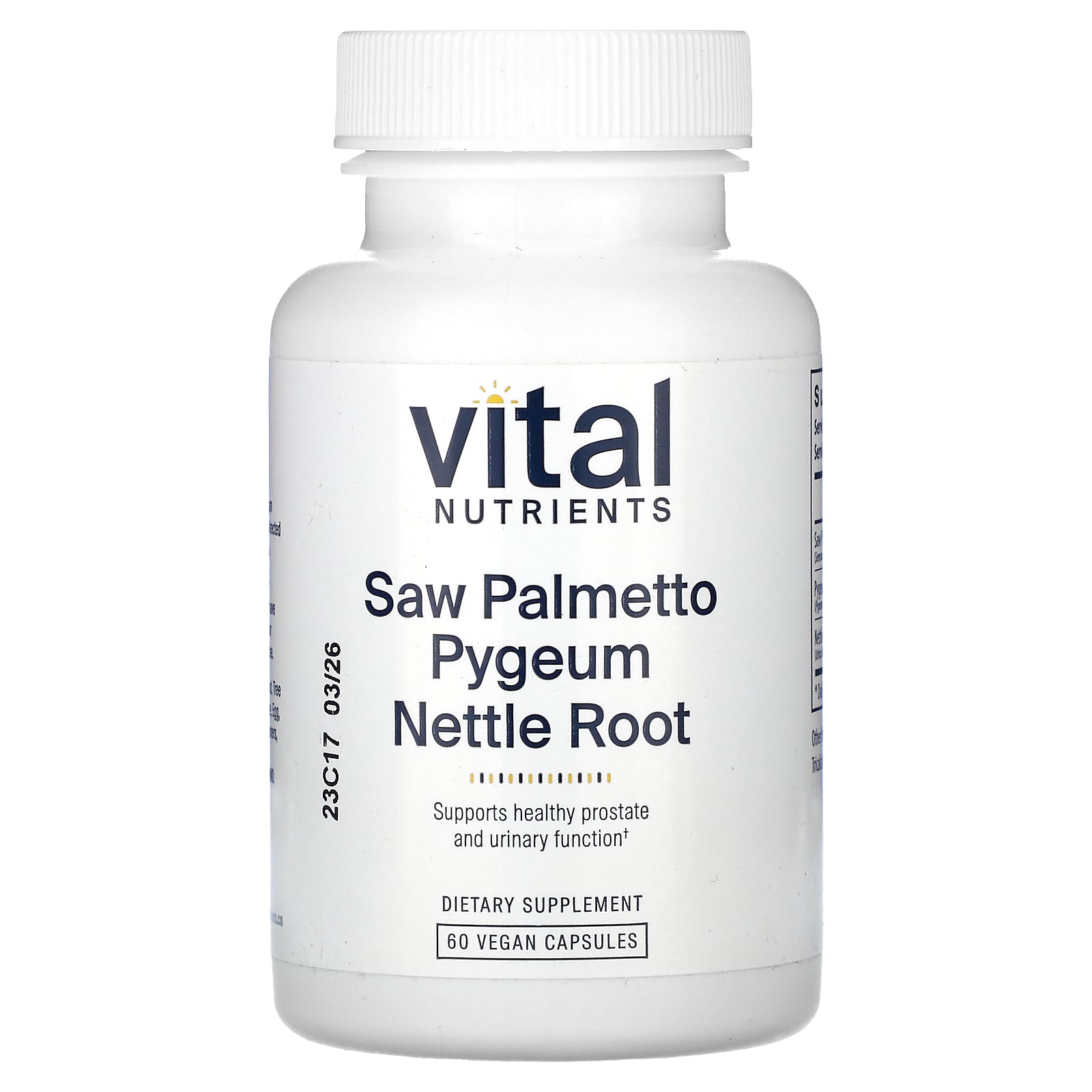Vital Nutrients, Saw Palmetto Pygeum Nettle Root, 60 Vegan Capsules