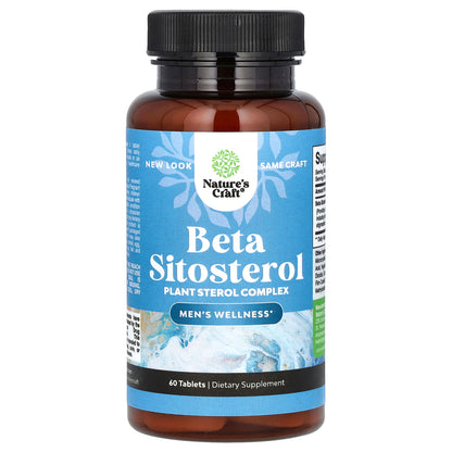 Nature's Craft, Beta Sitosterol, 500 mg, 60 Tablets