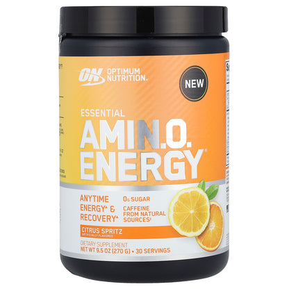 Optimum Nutrition, Essential Amin.O. Energy®, Citrus Spritz, 9.5 oz (270 g)