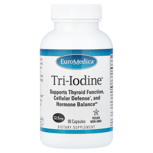 EuroMedica, Tri-Iodine®, 12.5 mg, 90 Capsules