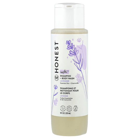 The Honest Company, Calm™, Shampoo + Body Wash, Lavender, 18 fl oz (532 ml)