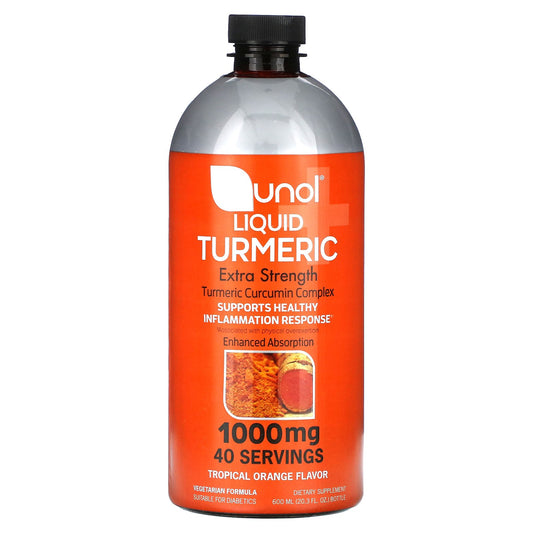 Qunol, Liquid Turmeric, Tropical Orange, 1,000 mg, 20.3 fl oz (600 ml)
