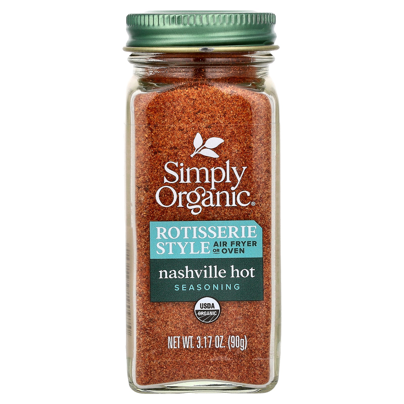 Simply Organic, Rotisserie Style Seasoning, Nashville Hot, 3.17 oz (90 g)